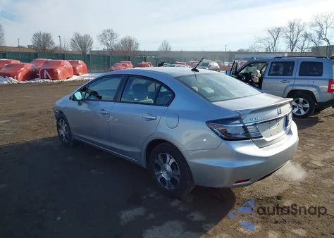2014 Honda Civic Hybrid z USA, uszkodzony, nr VIN 19XFB4F29EE201219